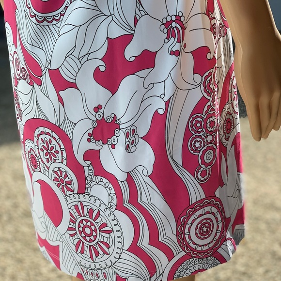 Melly M Sheath Dress in Fuchsia/White (XS) New - Picture 4 of 7